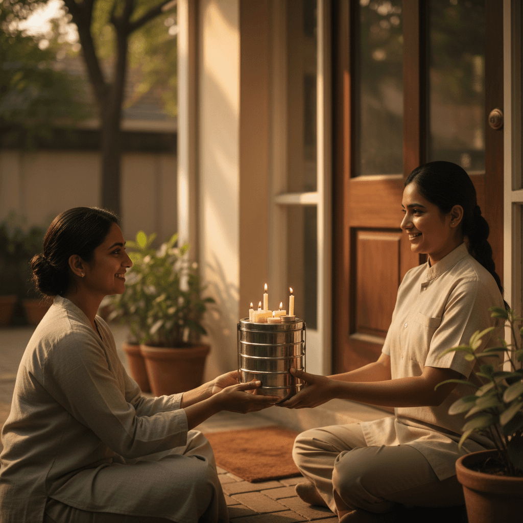 Reliable tiffin delivery reaching customers at their homes in Pune